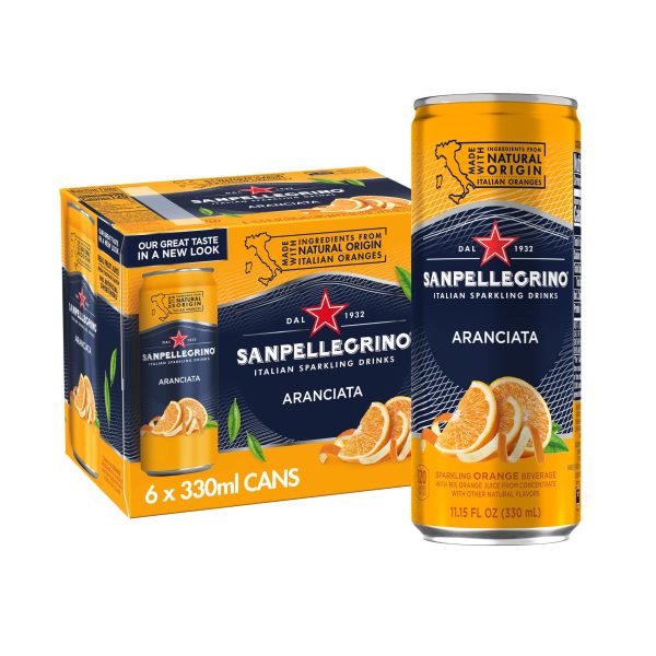 Лимонад San Pellegrino Aranciata Апельсин газированный 0,33 л х 24 шт