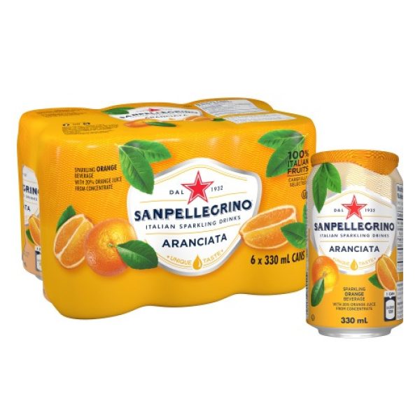 Лимонад San Pellegrino Aranciata Апельсин газований 0,33 л х 6 шт