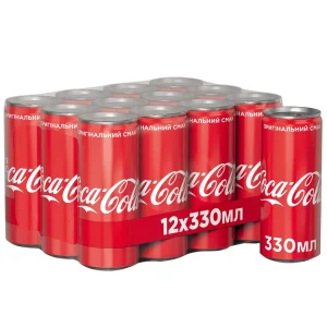 Напій Coca-Cola газований, ж/б 0,33 л х 12 шт