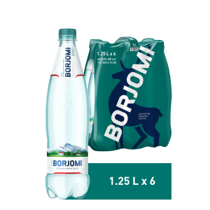 Минеральная вода Borjomi газированная 1,25 л х 6 шт