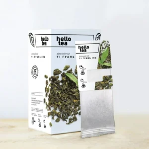 Зелений чай Hello Tea Ті Гуань Інь в пакетиках 20 шт х 2 г