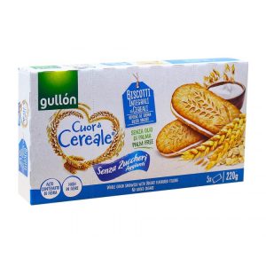 Печиво Gullon сендвіч CDC без цукру цільнозернове з йогуртом 220 г