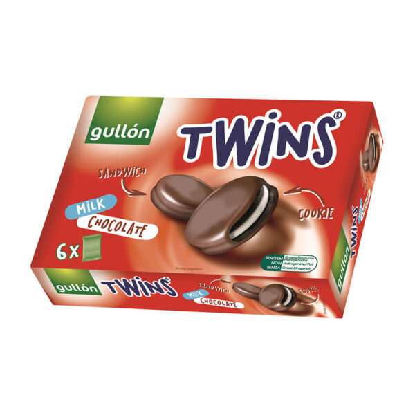 Печенье Gullon Twins сэндвич в молочном шоколаде 252 г