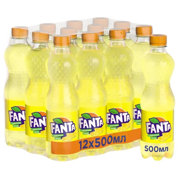 Напій Fanta Лимон газований 0,5 л х 12 шт