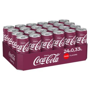 Напій Coca Cola Cherry газований, ж/б 0,33 л х 24 шт