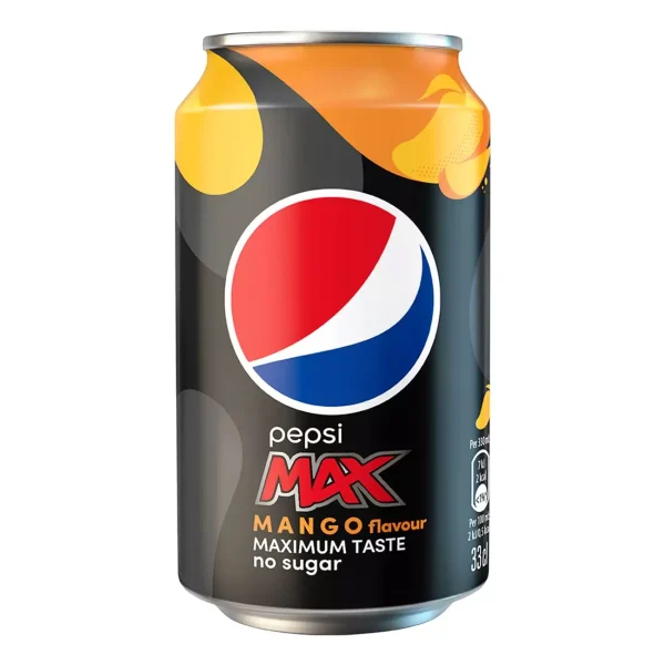 Напій Pepsi Max Mango газований, ж/б 0,33 л х 24 шт