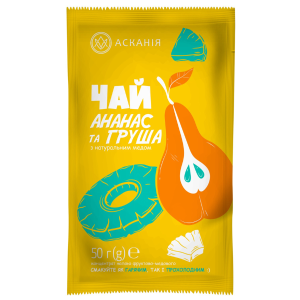 Чай фруктово-медовий Асканія Ананас та груша 50 г х 12 шт