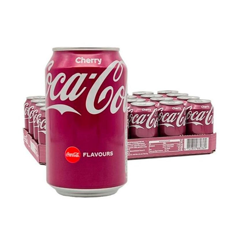 Напій Coca Cola Cherry газований, ж/б 0,33 л х 24 шт