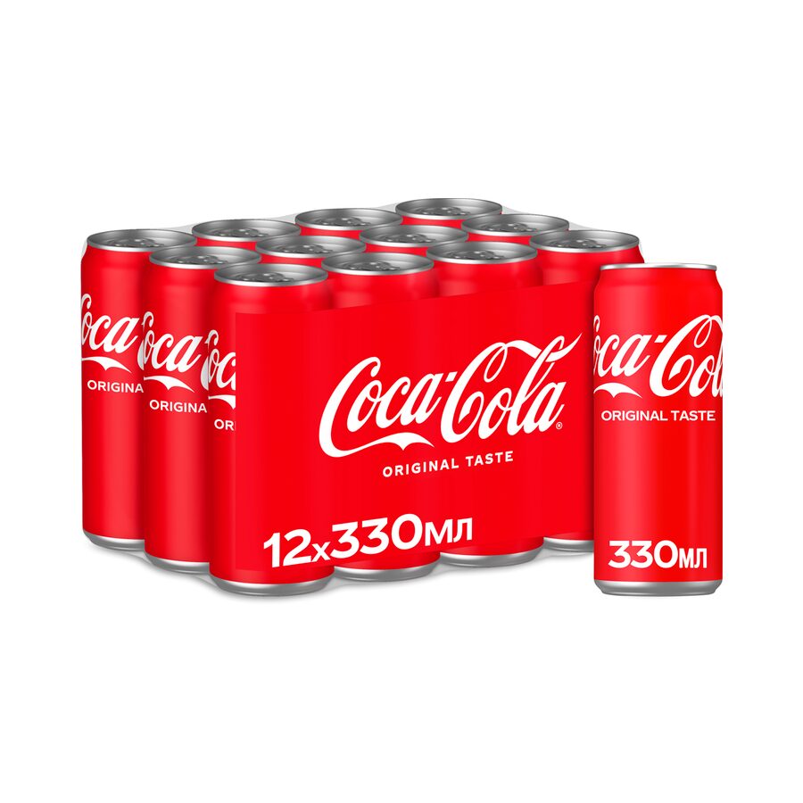 Напій Coca-Cola газований, ж/б 0,33 л х 12 шт