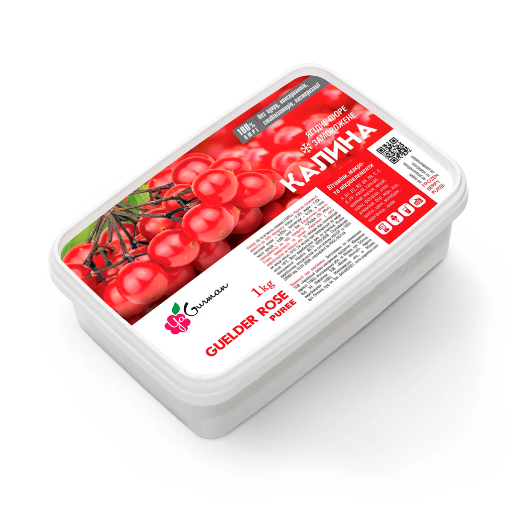 Пюре YaGurman Калина заморожене 1 кг