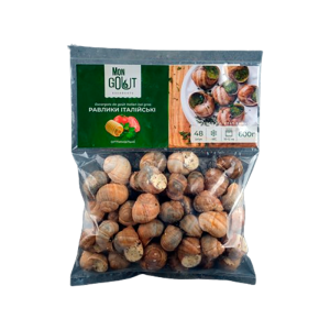 Равлики італійські оптимальні Mon Gout Escargots в пакеті 600 г (48шт)