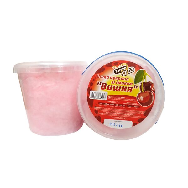 Солодка вата Time Out зі смаком вишні 25 г
