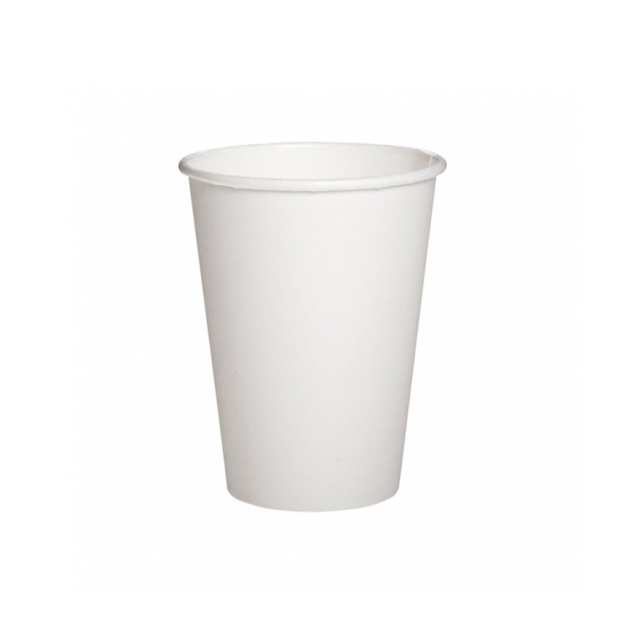Стакан паперовий білий 250 мл 50 шт