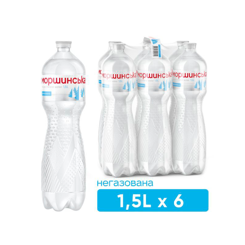 Вода мінеральна Моршинська негазована 1,5 л х 6 шт
