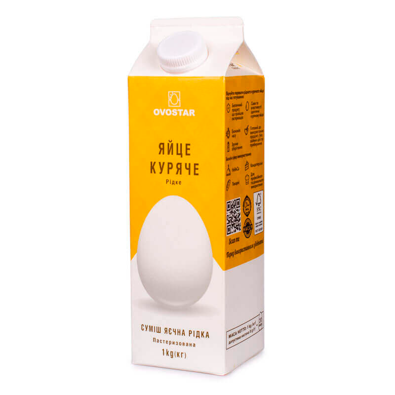 Яйце куряче ОВОСТАР рідке пастеризоване 1 кг
