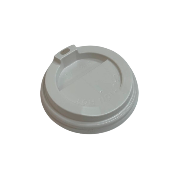 Кришка для паперових стаканів біла 90 мм 50 шт