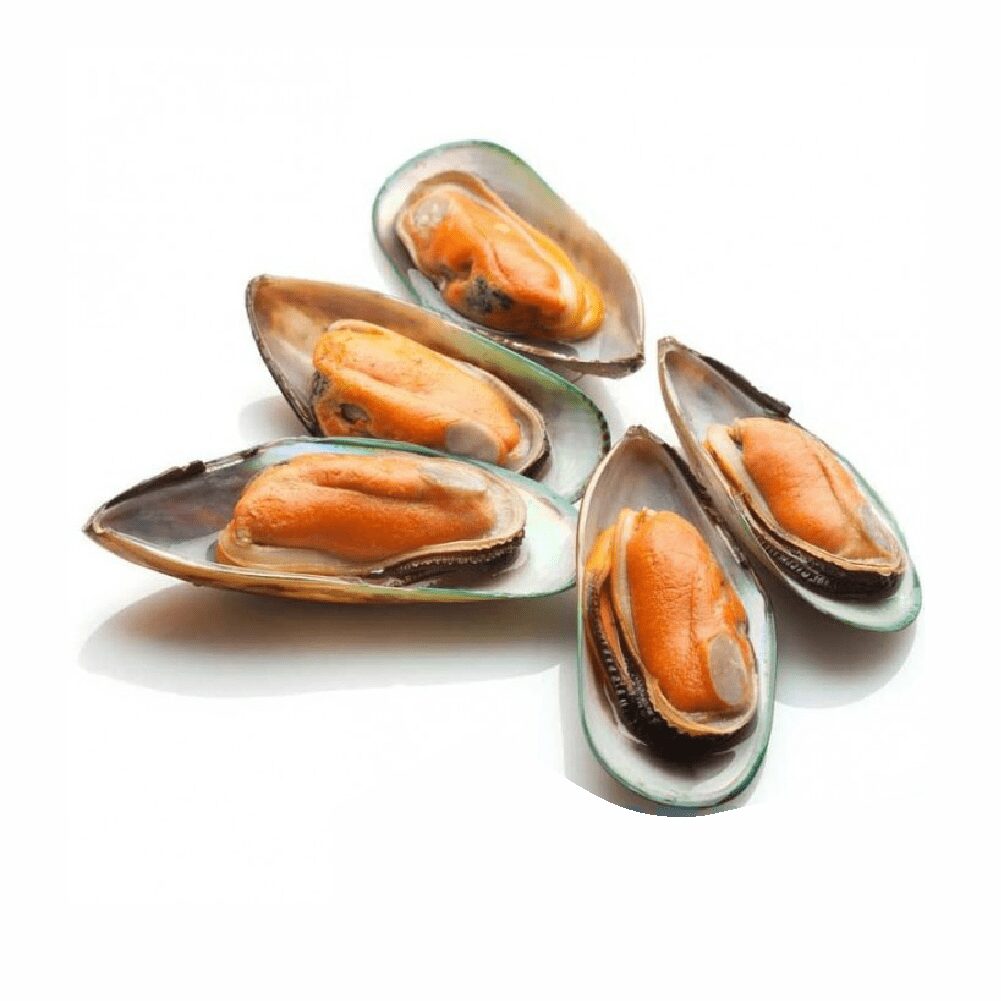 Мідії в половинці мушлі в/м 30/40