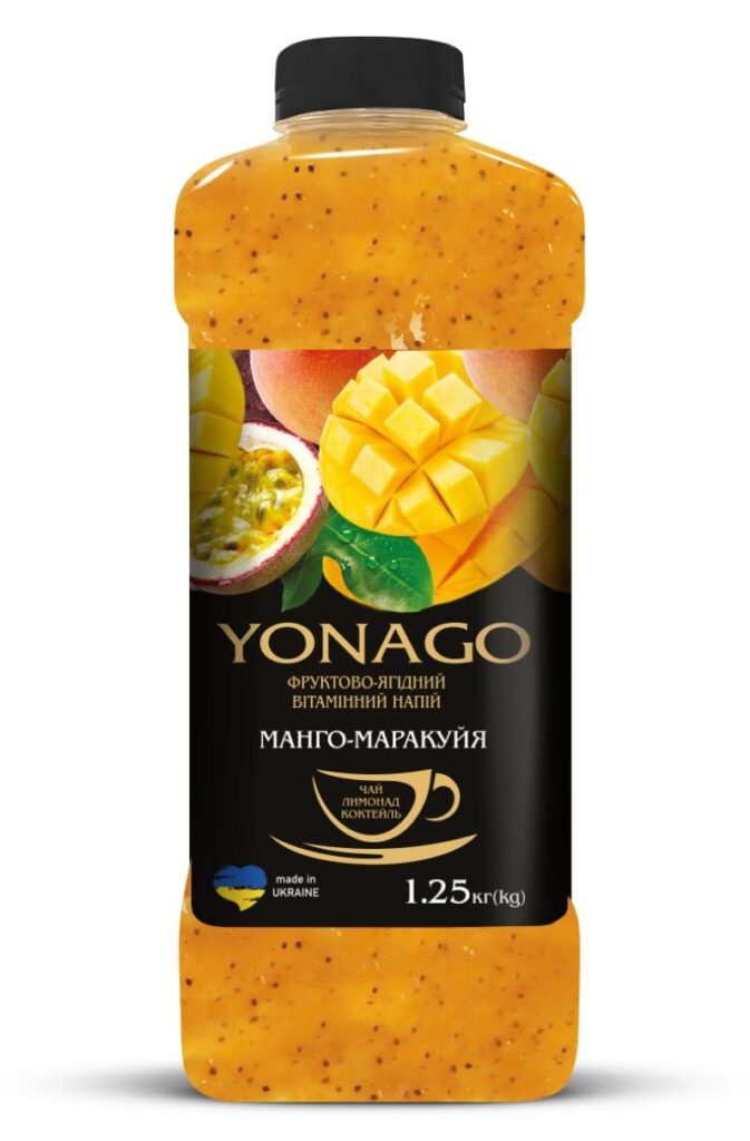 Концентрат напою Йонаго Чай Манго-Маракуйя  1250г