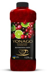 Концентрат напою Йонаго Чай Журавлина-Лайм  1250г