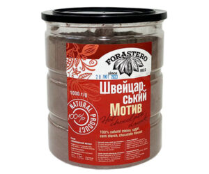 Какао банка 1 кг Швейцарський мотив Forastero